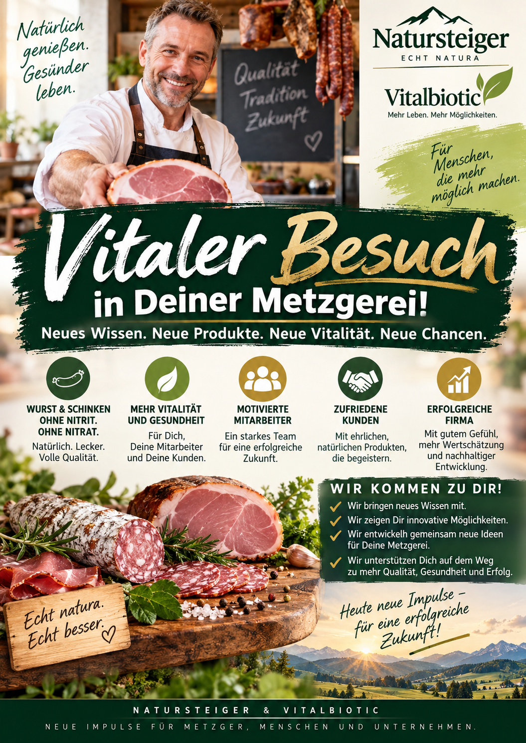 Vitaler Besuch in Deiner Metzgerei Neues Wissen. Neue Produkte.